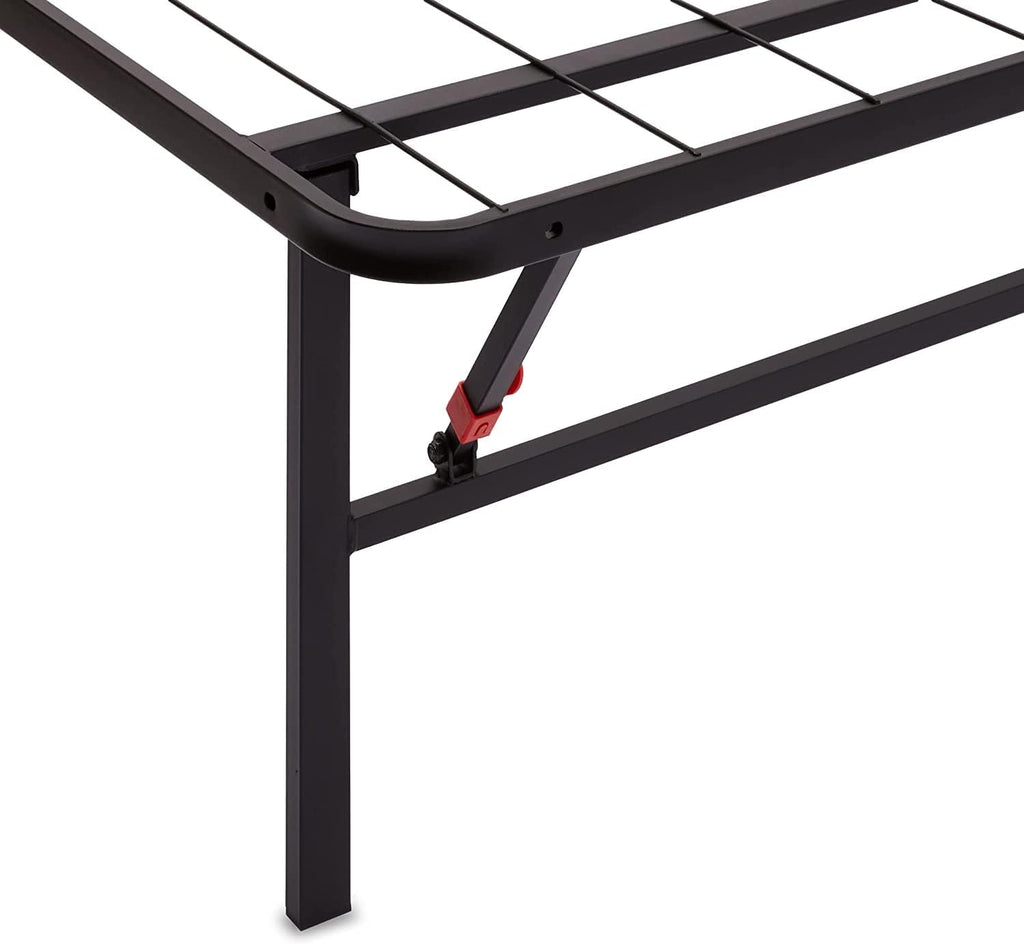 Bed Frame with Ample Underbed Storage, Foldable Metal Platform, Sturdy Steel, No Box Spring Needed, 14 inches High