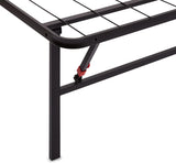 Bed Frame with Ample Underbed Storage, Foldable Metal Platform, Sturdy Steel, No Box Spring Needed, 14 inches High