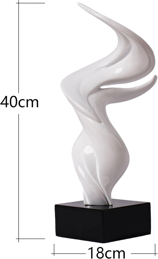 Modern Art Sculpture Abstract Statue Decor Table Centerpiece Ornament Home Figurine Gift Office Bedroom Polyresin