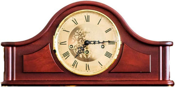 Qwirly Store Acton Mechanical Mantel Clock 21142070340 Antique Style Mahogany Wood Chiming Mantel or Desk Clock