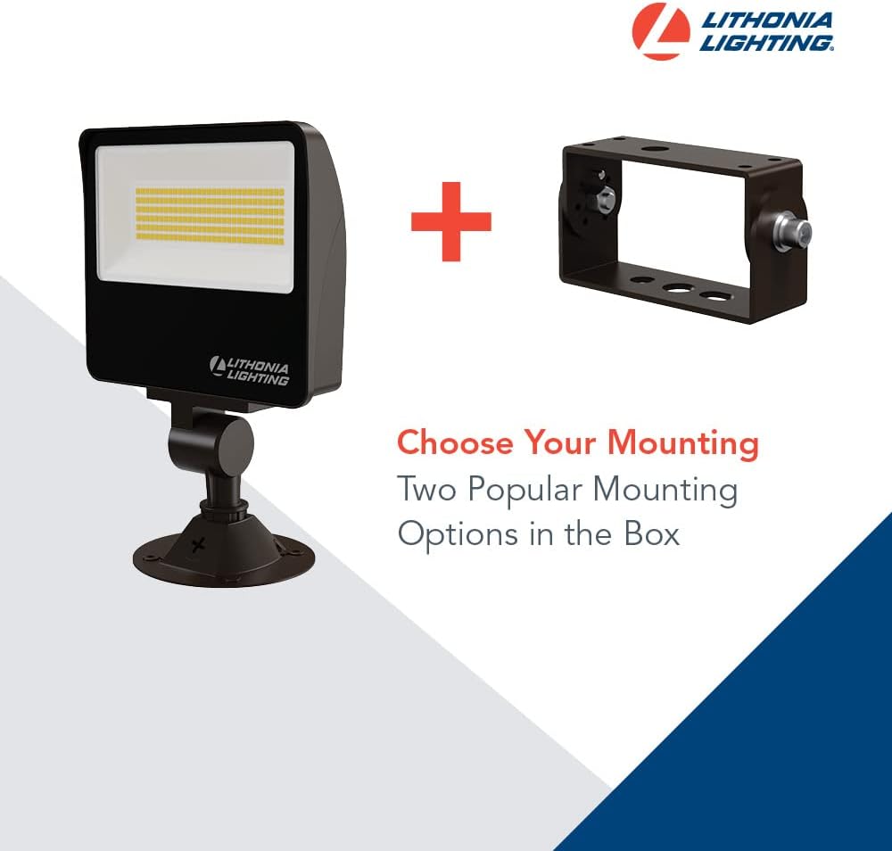 All-in-One LED Flood Light, Waterproof Dusk to Dawn MVOLT | Knuckle or Yoke Mount LED Outdoor Light Fixture