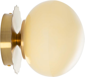 Modern Globe Glass Wall Sconces- Minimalist Home Shop Decor Wall Light 7" Glass Shade Hardwired- 1 Light Mid Century