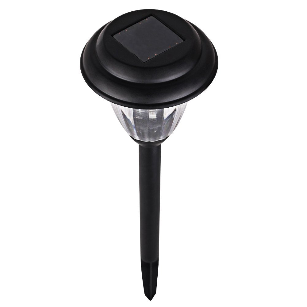 Solar Outdoor Pathway Lights Matt Black Stainless Steel Painted LED Lights for Garden Landscape Path Yard Driveway