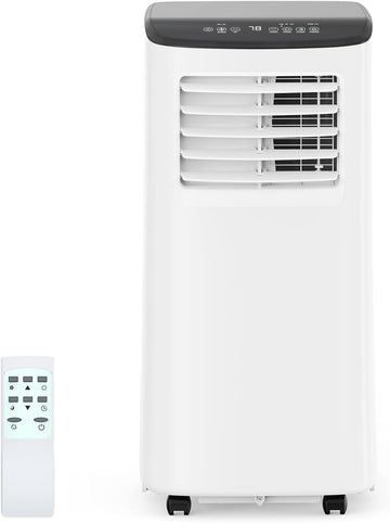 8,000 BTU Portable Air Conditioner, 3-in-1 Portable AC Unit with Remote Control, Cool