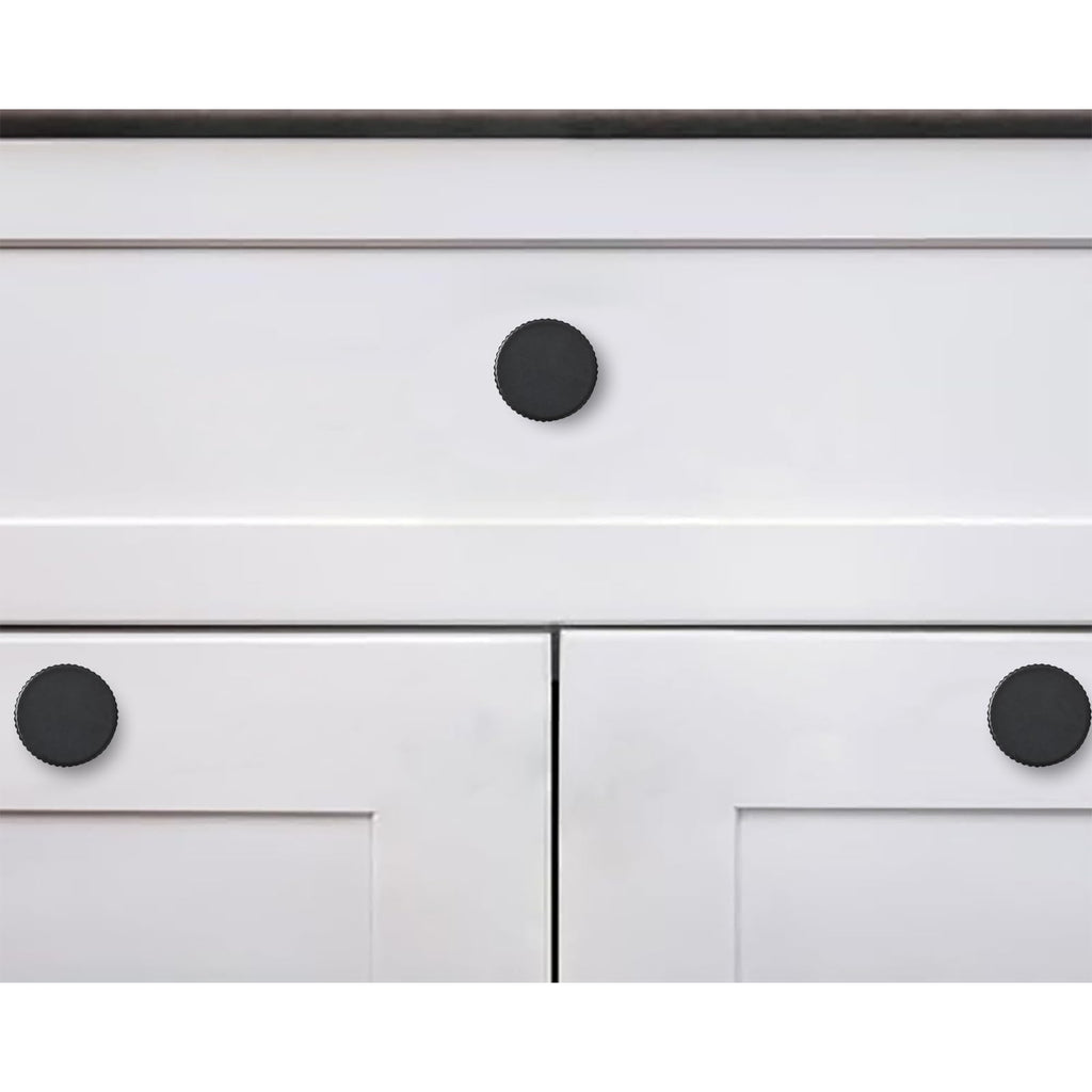 Large Knob 10-Pack,Matte Black Large Knob Cabinet Pulls, Kitchen Drawer Handles, for Dresser cabinets, cabinets, Door