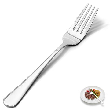 8.17 Inch Dinner Forks, Set of 16, Food Grade Stainless Steel Flatware, Mirror Polished, Smooth Edge, Dishwasher Safe
