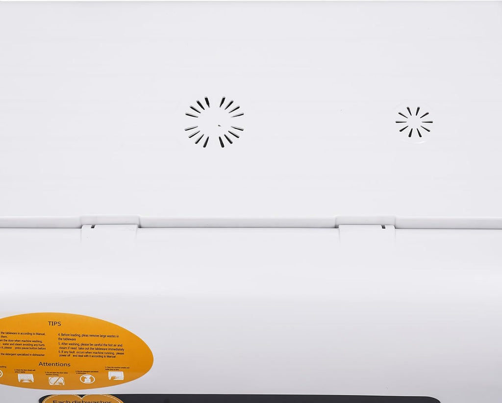 Dishwasher, 1200W Countertop Dishwasher with 3 Washing Programs Dishwasher with 360 Degree Spraying Water 75°C Air Dry