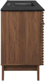 Render 48" Single Bathroom Vanity in Walnut Black