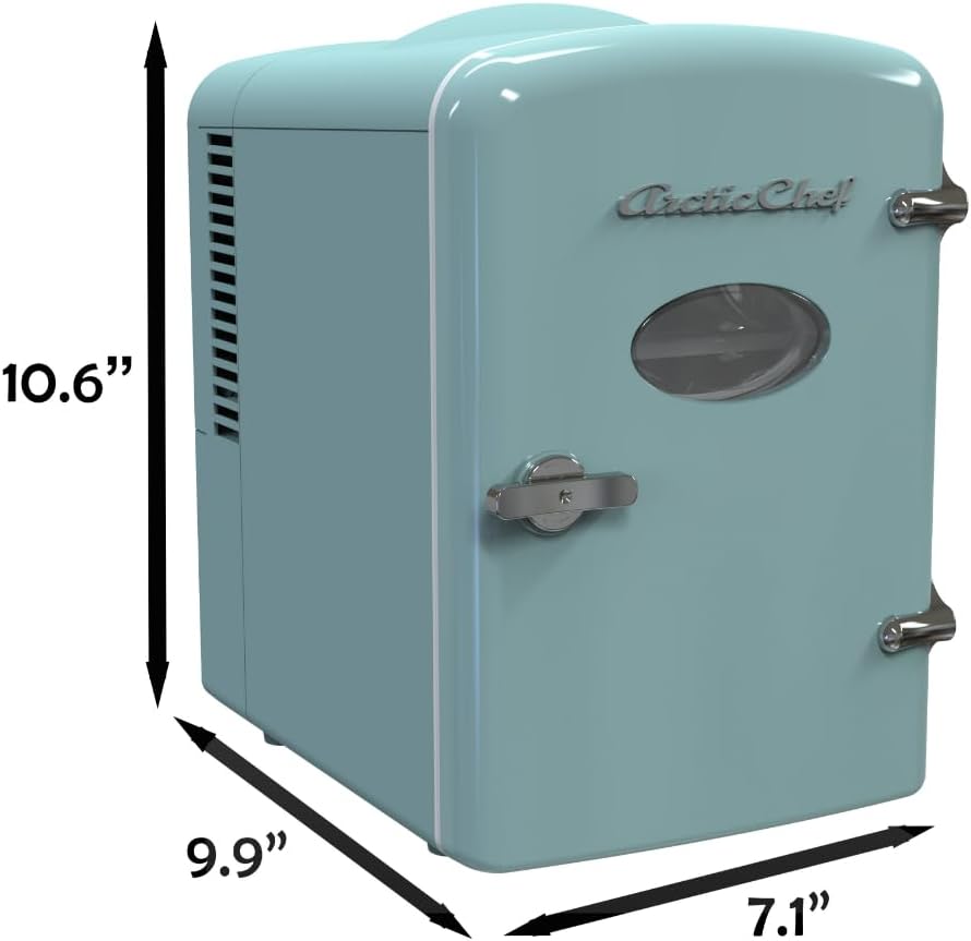 Compact refrigerators Multi Colors, Office Product, small meal cool, Beverage, Drinks (Blue)