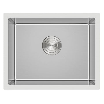24 Inch Undermount Kitchen Sink, 18 Gauge 304 Stainless Steel