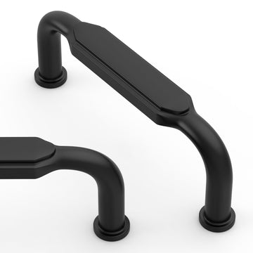 10 Pack 3 Inch(76mm) Matte Black Kitchen Cabinet Handles Black Cabinet Pulls Cabinet Hardware for Cupboard Drawer