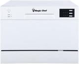 MCSCD6W5 6-Place Setting 6 Plate Countertop Dishwasher, White