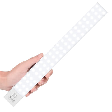 60 LED Closet Lights Battery Powered, Super Bright Under Cabinet Lighting, Motion Sensor Light, Wireless, 2400mah