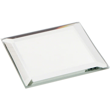 2 x 2 inch Square, 3mm Thick, Beveled Glass Mirror, Pack of 144