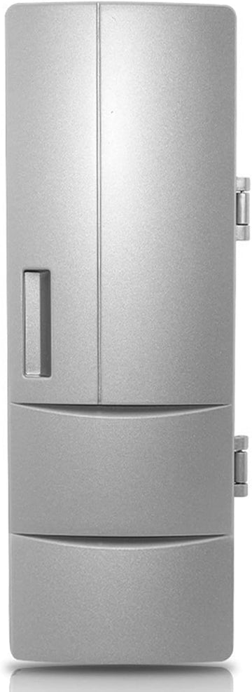 USB Fridge Drink Cooler Beverage Drink Cans Warmer Compact Small Refrigerator for Dormitory Car Boat Home Office for