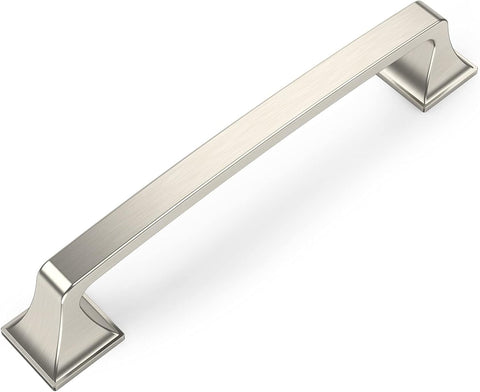10 Pack Brushed Satin Nickel 5 Inch(128mm) Hole Centers Kitchen Cabinet Pulls Hardware Kitchen Handles for Cabinets
