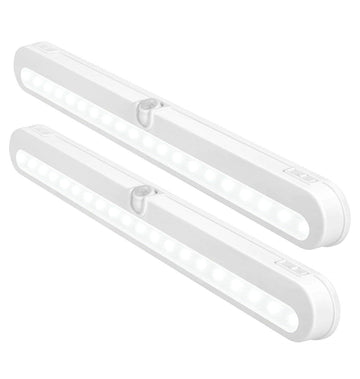 T01L LED Closet Light Super Bright 20 LED Under Cabinet Lighting Battery Powered/DC Input Wireless Motion Sensing
