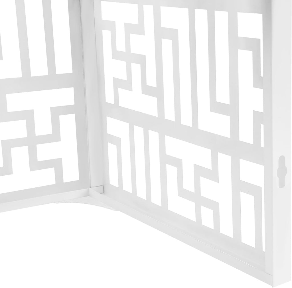 Metal Air Conditioner Fence, 4 Panels Privacy Screens Fence Panels for Outside, No Digger Enclosure AC Unit Fence