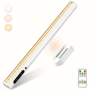 Rechargeable Magnetic LED Light Bar, 4000mAh Wireless Closet Light