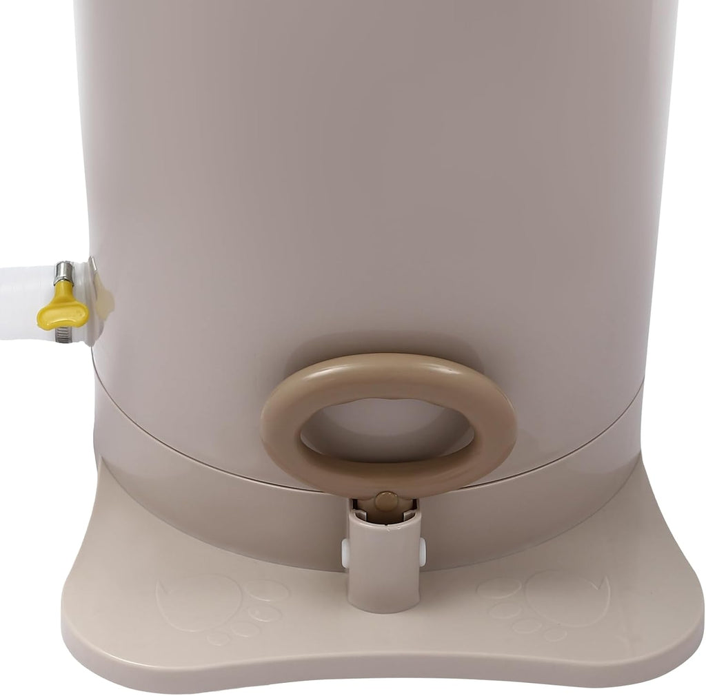 Manual Spin Dryer, Portable 3 Gallon Compact Clothing Dehydrator, Non Electric Foot Mini Laundry Machine with Clear