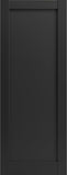 Lite Slab Barn Door Panel 30 x 84 | Quadro 4111 Matte Black | Sturdy Finished Wooden Modern Doors | 