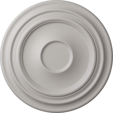 Traditional Ceiling Medallion, Ultra Pure White, 24 3/8"OD x 1 1/2"P