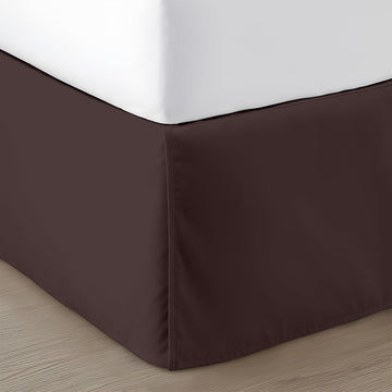 22 inch Drop Bed Skirt Twin Size - Platform Style with Secure Fit, Classic Tailored Look, Elegant Pleated Style Dust