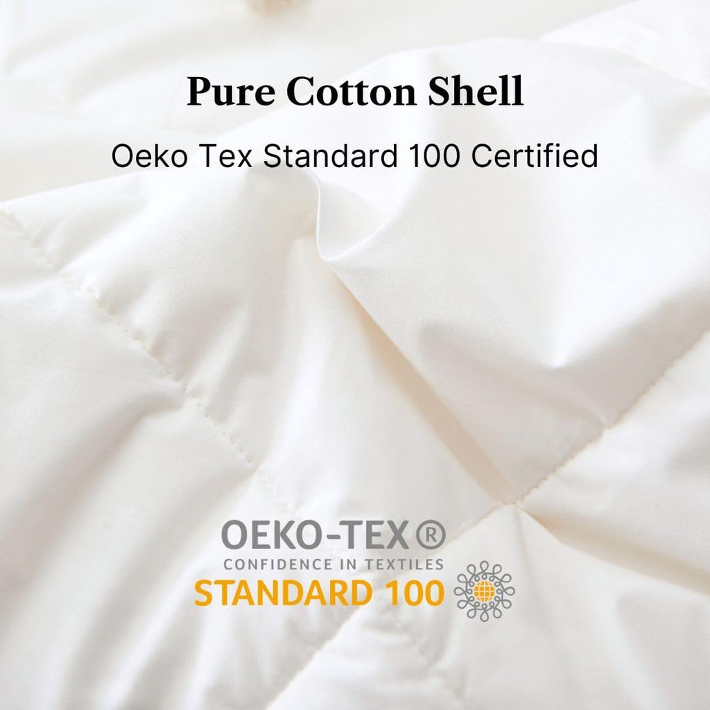Royal Elite-Canadian Down Comforter - Made in Canada White Down Duvet Insert with Corner Tabs - RDS Certified White