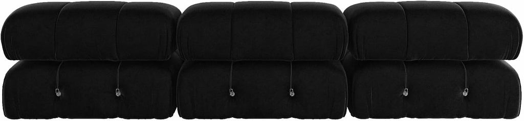 Modular Sectional Sofa,103.95 inch Convertible Sofa Couch,Velvet 3 Seater Minimalist Couch , Modern Large Free