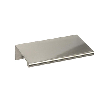 #3306-3 in. Brand Back Mount Finger Edge Pull, Brushed Nickel