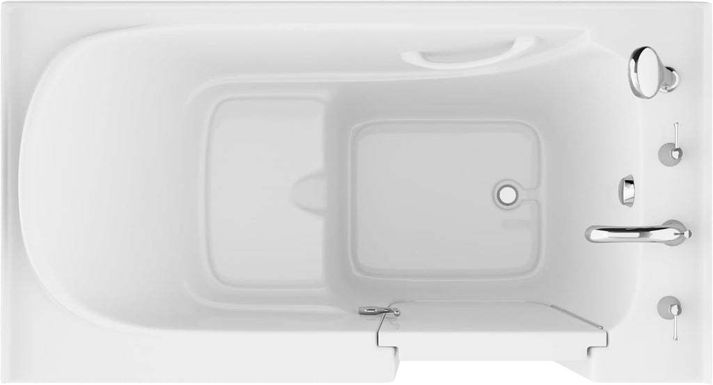 Tubs Series Wide Opening Door Right Drain Quick Fill Walk-In Soaking Tub in White Finish 32 in. x 60 in. | AMZ3260RWS