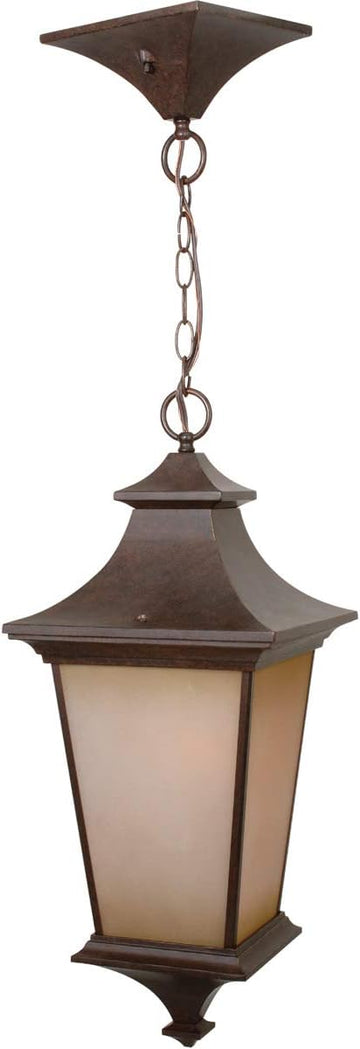 Argent Outdoor Pendant Light, 1-Light, 100 Watts, Aged Bronze Textured (10" W x 24" H)