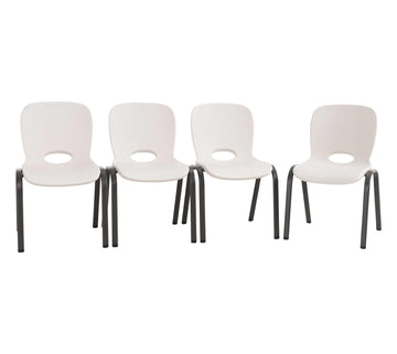 Kids Stacking Chair, Almond