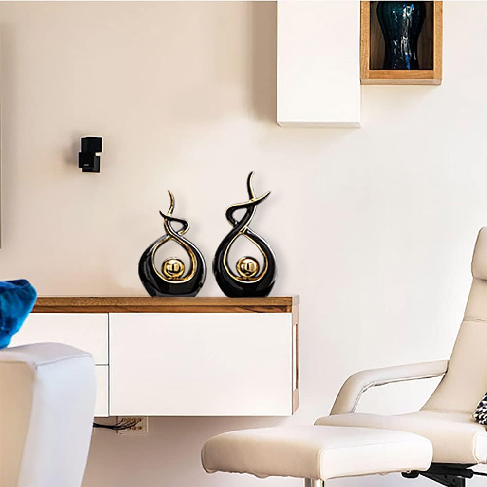 Home Decor Modern Abstract Art Ceramic Statue Table Decorations Living Room Office Centerpiece