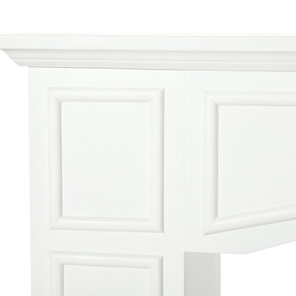 Modern Fireplace Mantel for Interior Width 29" White