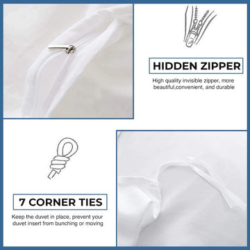 100% Egyptian Cotton 1 Pc Sky Blue Duvet Cover King High Thread Count