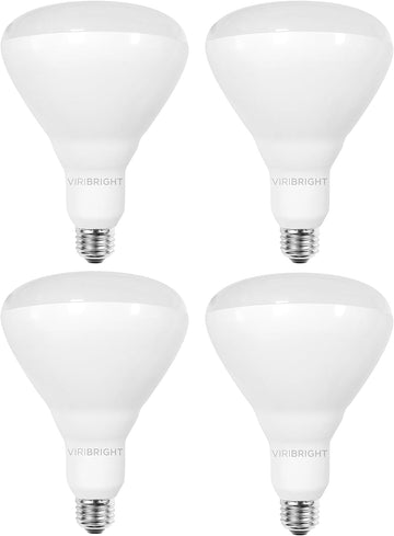 BR40 LED Bulb, E26, 75W Equivalent, 1400 Lumens, Dimmable (Daylight 6500K, 4 Pack)