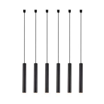6 Pack 9W Dimmable LED Track Pendant Lighting Compatible with Single Circuit H Type Track Lighting Rail 90 CRI