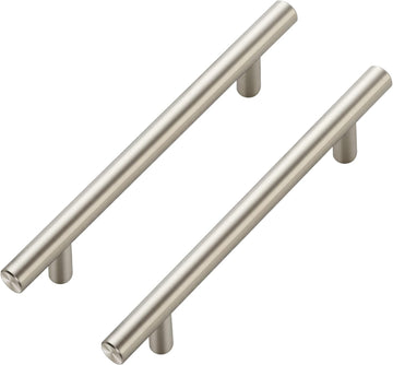 10 Pack | 7.38'' Cabinet Pulls Brushed Nickel Stainless Steel Kitchen Cupboard Handles Cabinet Handles 7.38”Length, 5”