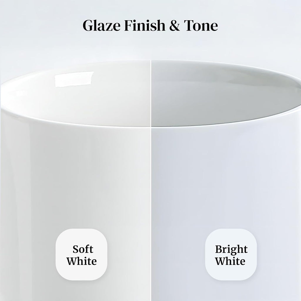 9.25" Serving Bowls, Large Oval Serving Dishes for Wedding and Dinner Parties, 35 Oz for Salad, Side Dishes, Pasta