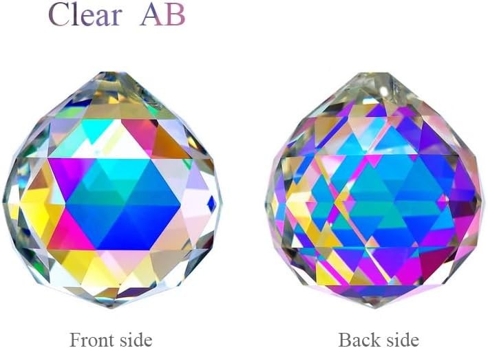 OLDENHAITAI 18pcs Crystal Prism Ball Suncatcher, Hanging Crystals Clear AB - Pendant for Window, Home