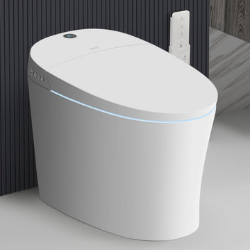 Smart Toilet,Bidet Toilet Pump-assisted,Blackout Flush,Heated Seat,Dual Auto Flush,Warm Water,Foot Sensor