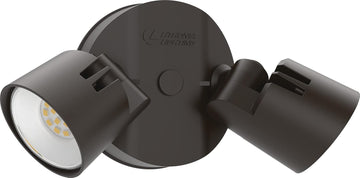 HomeGuard 2-Light LED Outdoor Flood Lights, 4000K, Bronze | Dark Bronze Wall or Ceiling Mount LED Outdoor Lights