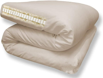 Organic Wool Shiki Futon Mattress with Latex - Japanese Style Shikibuton Mattress for Floor - Medium Firm