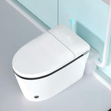 750W Macerating Upflush Smart Toilet with Pump System for Basement,Toilets with Bidet 3-Water-inlet [ADA Tall]