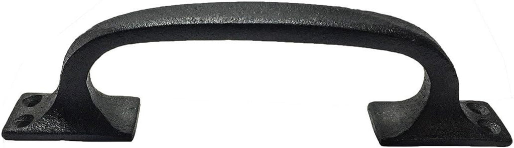 Black Wrought Iron Cup Bin Pull Cabinet Drawer Handle 6 in
