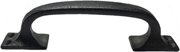 Black Wrought Iron Cup Bin Pull Cabinet Drawer Handle 6 in