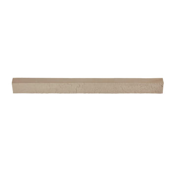 2-Pack Beige Faux Stone Ledger & Trim Panels, 35.62" x 2.25" x 3.25", Decorative High-Density Polyurethane for Accent