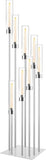 Floor Candelabra Tall 8 Arm Candle Holders, 45.3” Metal Candlestick for Taper Candles
