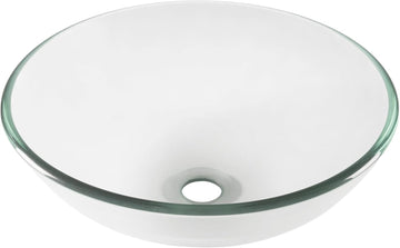 BONIFICARE Glass Vessel Bathroom Sink